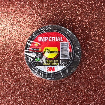 Fita Isolante 10m x 18mm 33+ Profissional - Imperial 